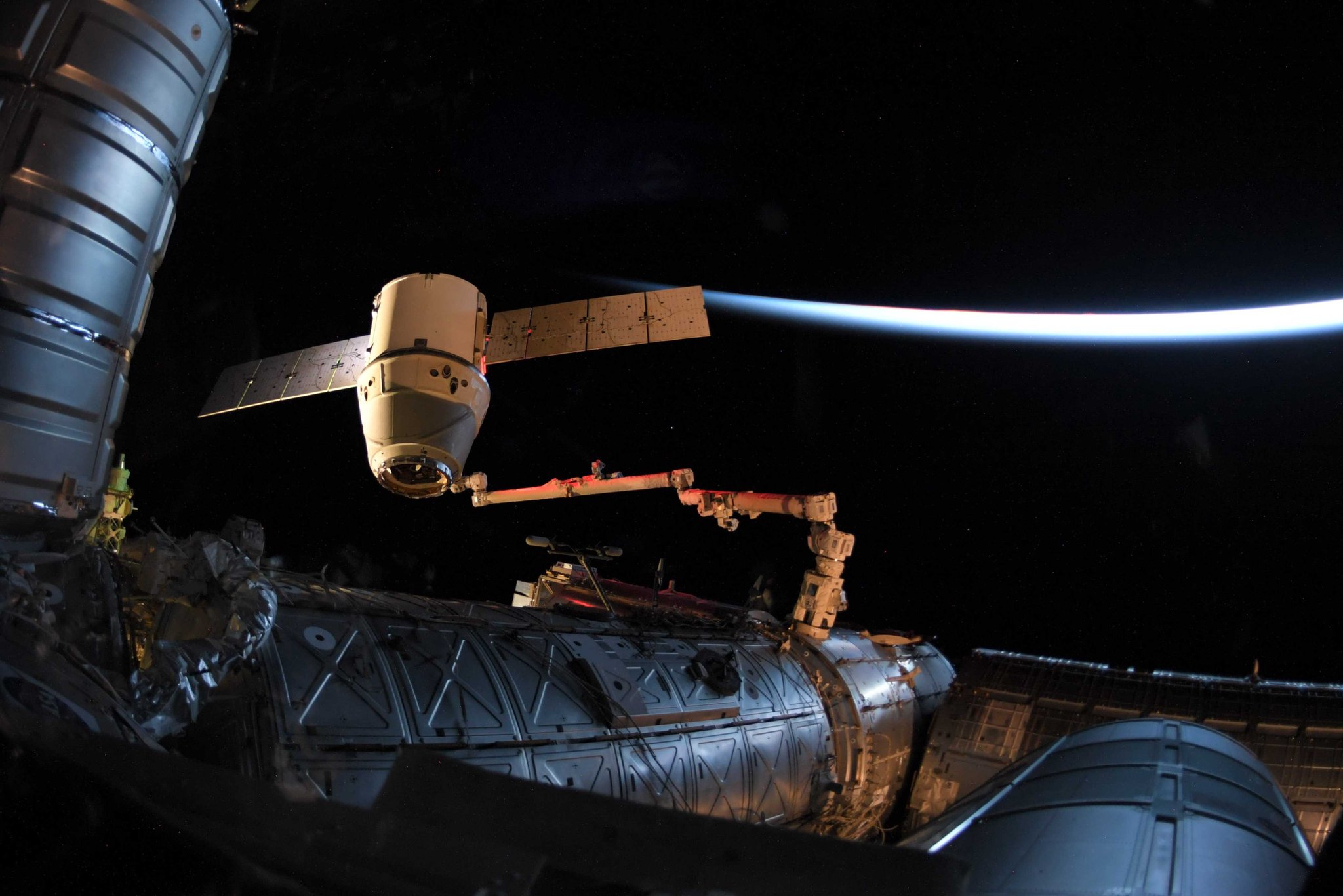 The SpaceX Dragon resupply ship