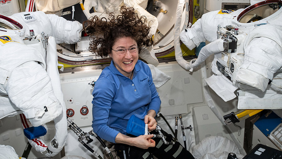 Expedition 60 Flight Engineer Christina Koch of NASA