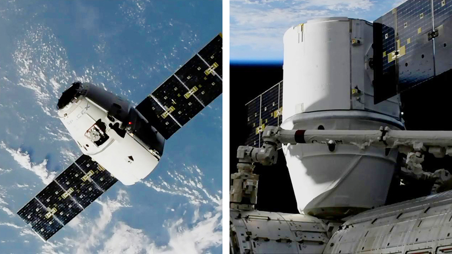 The SpaceX Dragon resupply ship