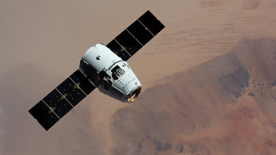 The SpaceX Dragon resupply ship