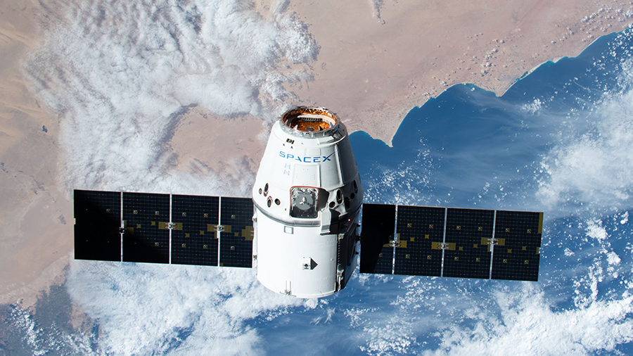 The SpaceX Dragon resupply ship