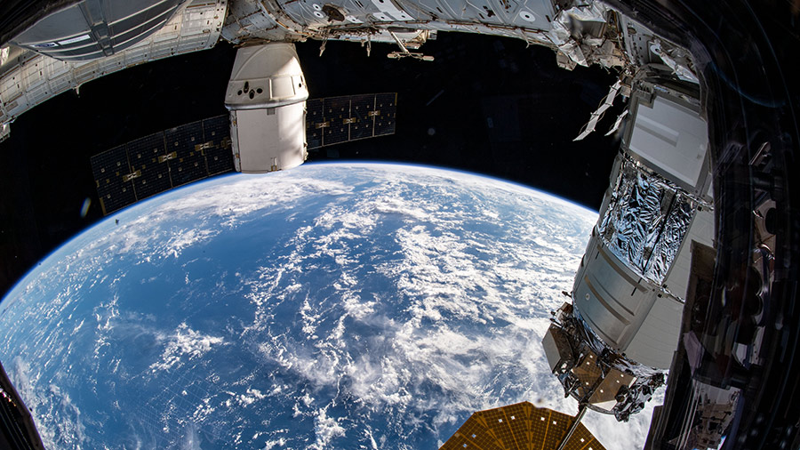 The SpaceX Dragon and Northrop Grumman Cygnus cargo ships