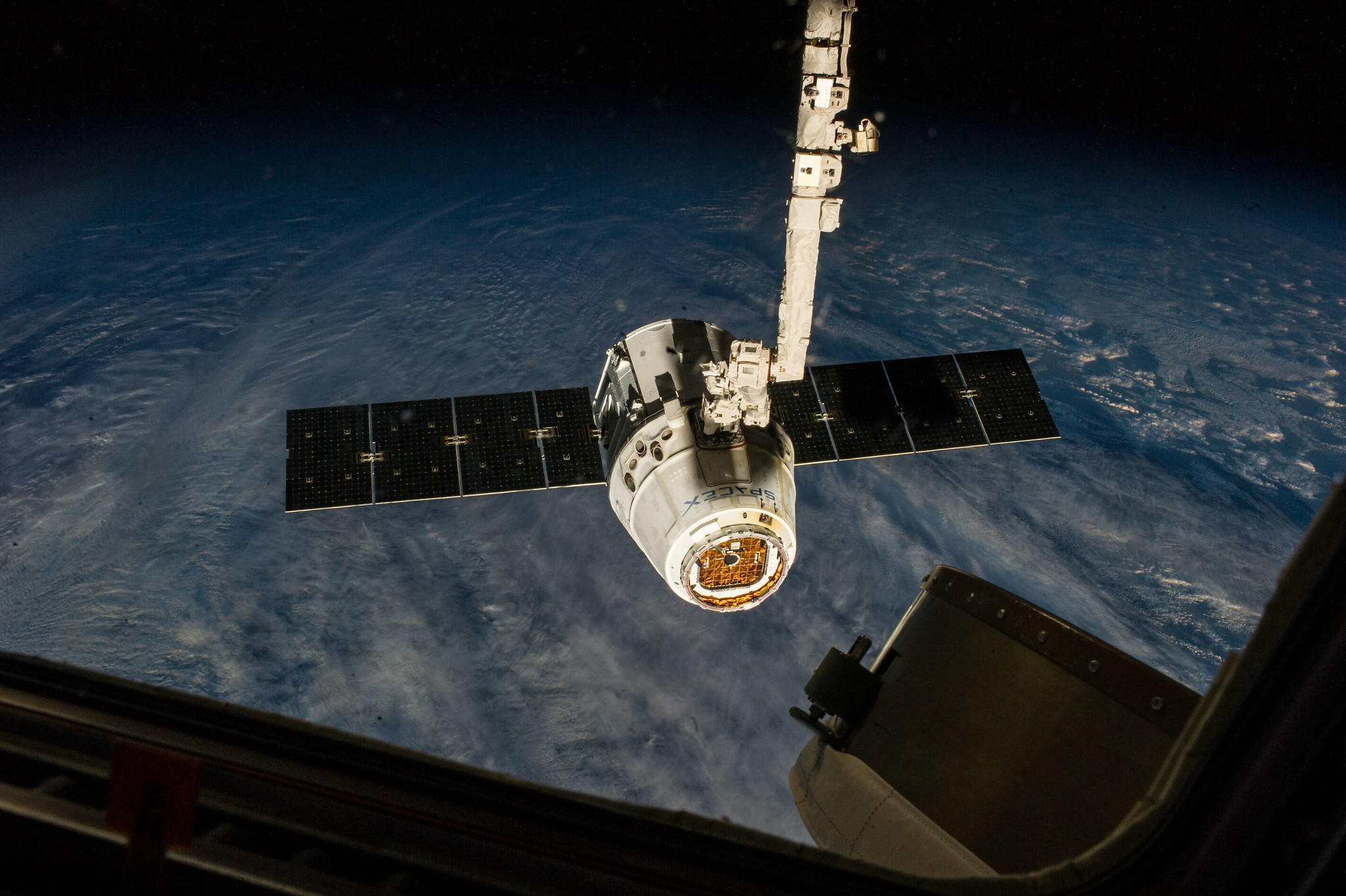 The SpaceX Dragon cargo craft