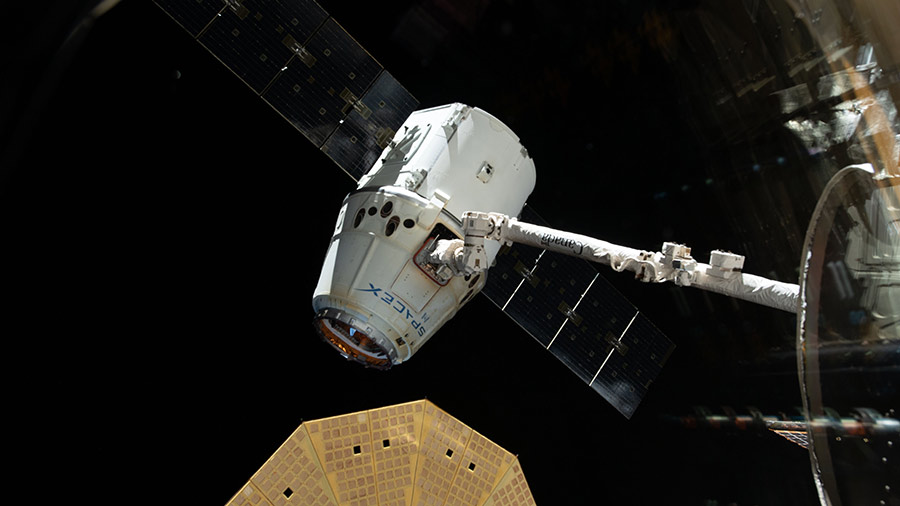 The SpaceX Dragon resupply ship