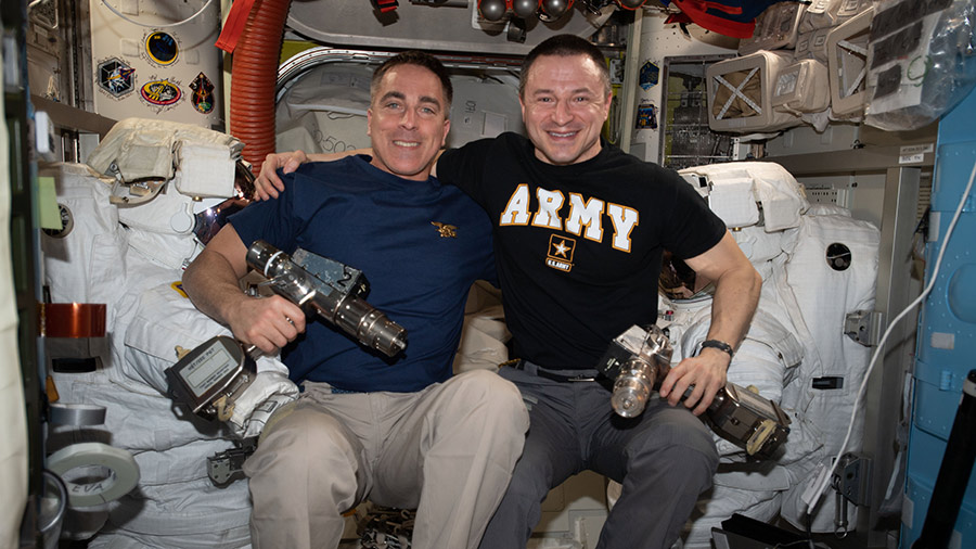 NASA astronauts Chris Cassidy and Andrew Morgan