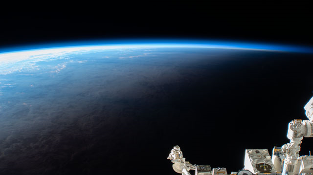 earth view from space station