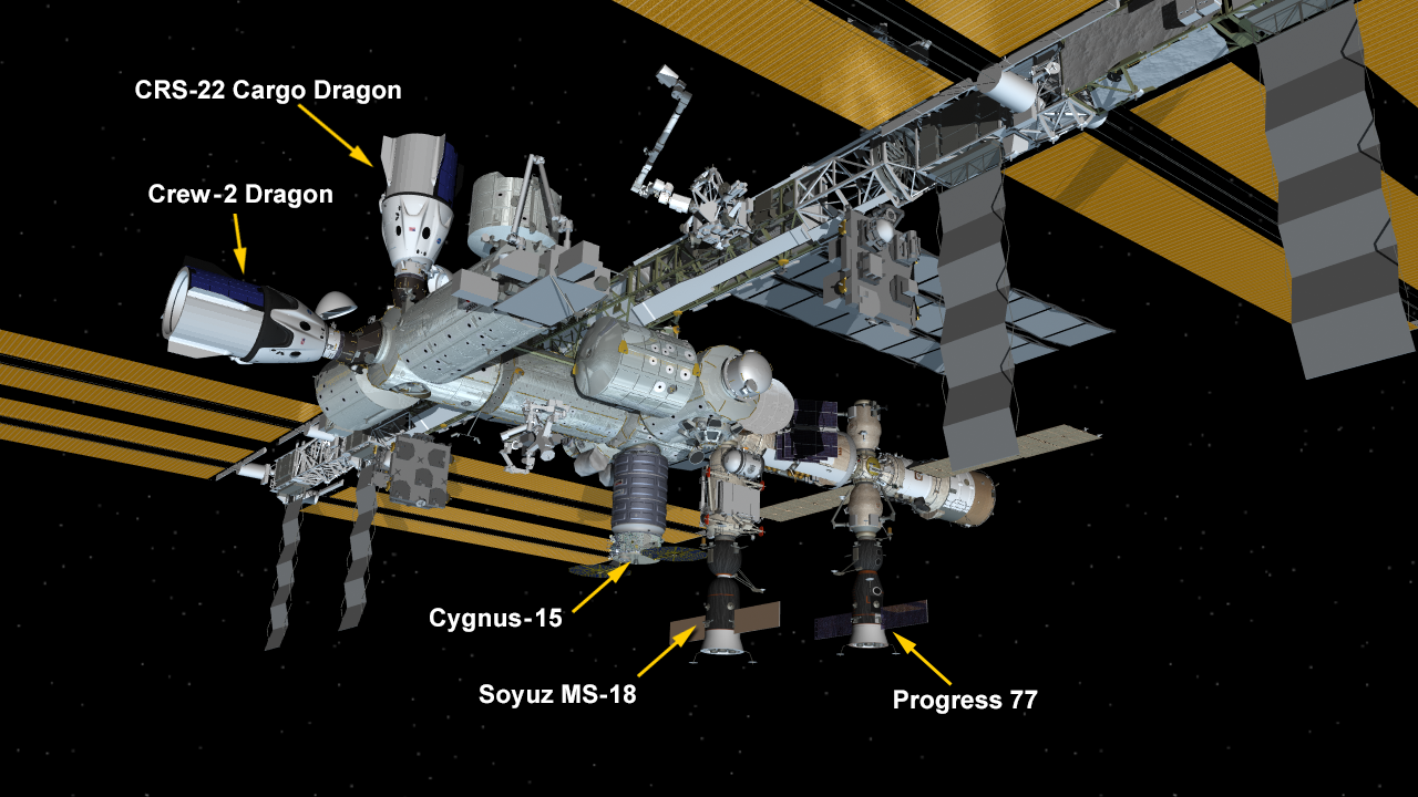 June 5, 2020: International Space Station Configuration.