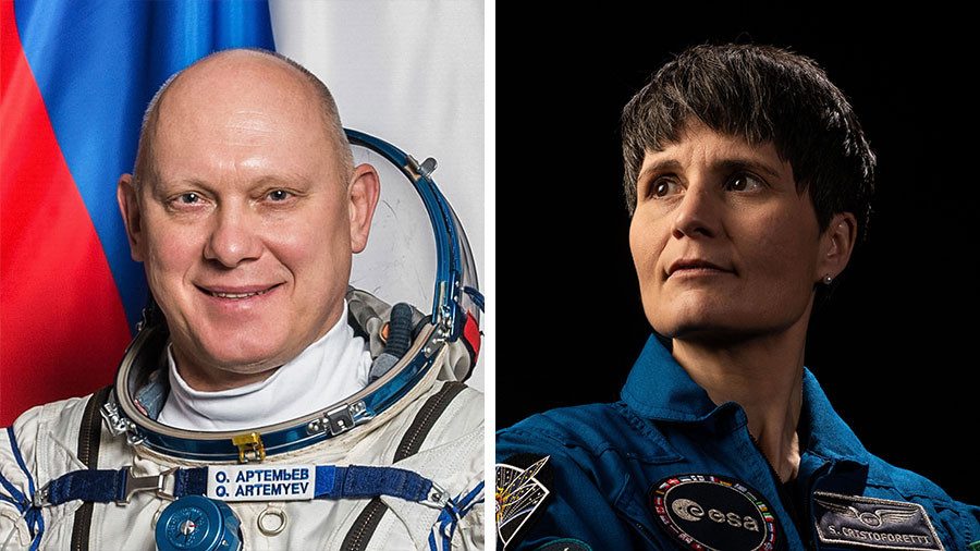 Expedition 67 Commander Oleg Artemyev of Roscosmos and Flight Engineer Samantha Cristoforetti of ESA, clad in Russian Orlan spacesuits, will spend about six-and-a-half hours outfitting the European robotic arm on the International Space Station’s Nauka laboratory. Artemyev will wear a Russian spacesuit with red stripes (EV1), while Cristoforetti will wear a Russian suit with blue stripes (EV2).