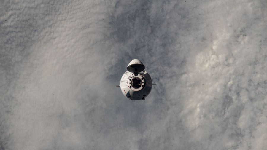 A SpaceX Dragon resupply ship approaches the International Space Station carrying more than 6,200 pounds of science experiments, crew supplies, and other cargo on March 16, 2023.