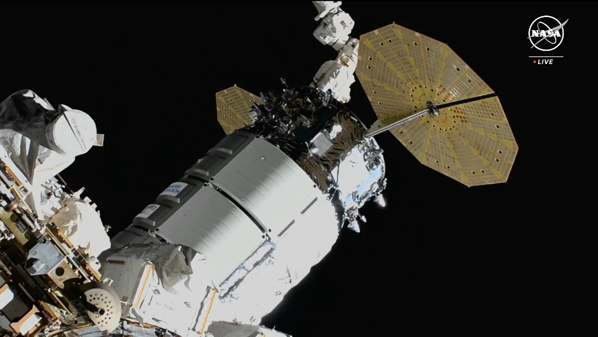 Cygnus Spacecraft Installed to Space Station; Cargo Ops Underway ...