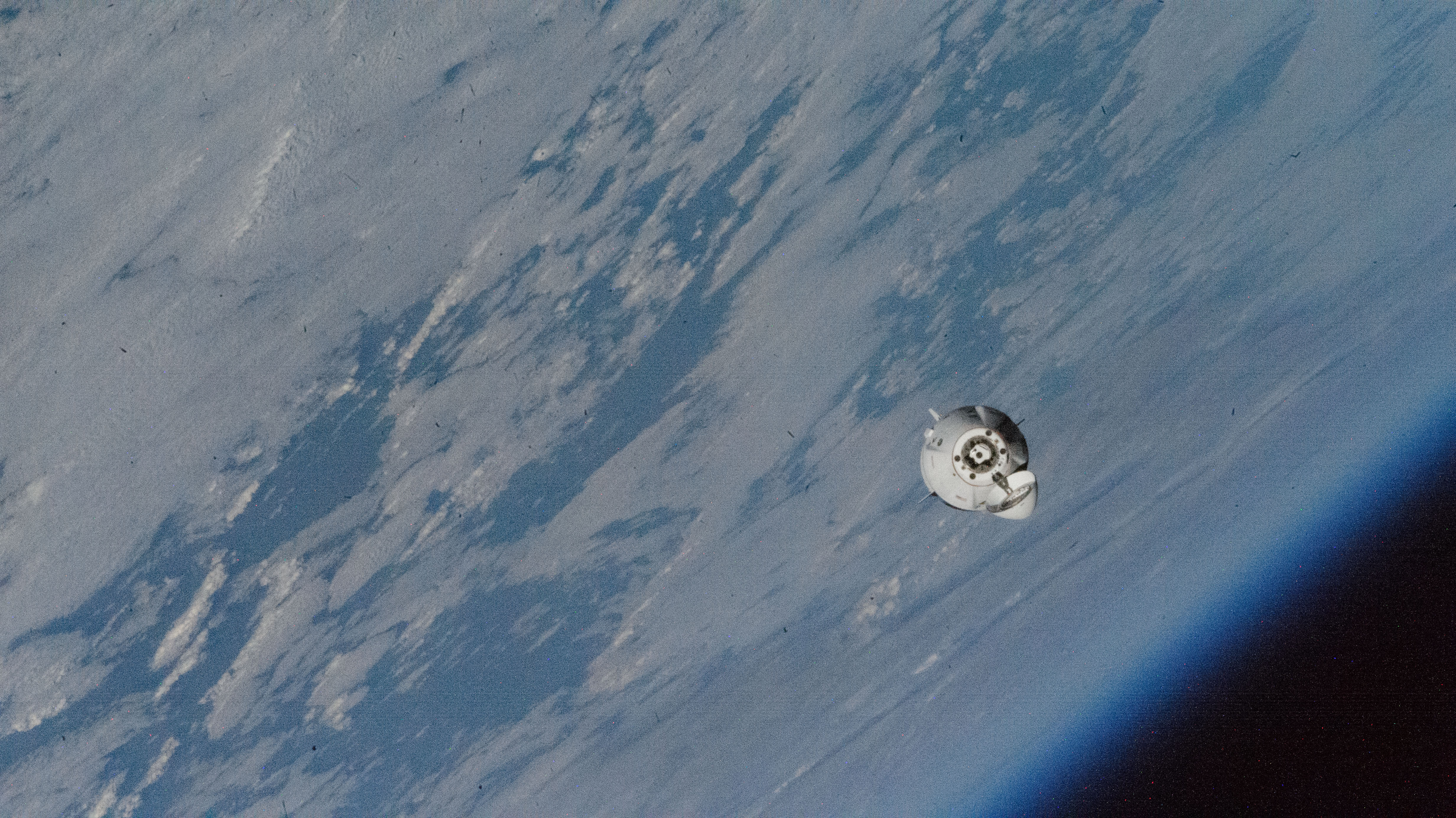 The SpaceX Dragon Freedom spacecraft carrying NASA astronaut Nick Hague and Roscosmos cosmonaut Aleksandr Gorbunov approaches the International Space Station on Sept. 29, 2024.