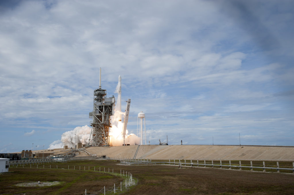 On June 3, 2017, a SpaceX Falcon 9 rocket lifted off from Launch Complex 39A on the company's 11th commercial resupply services mission to the International Space Station.