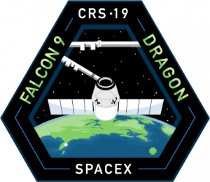 The mission patch for SpaceX's 19th Commercial Resupply Services mission to the International Space Station.