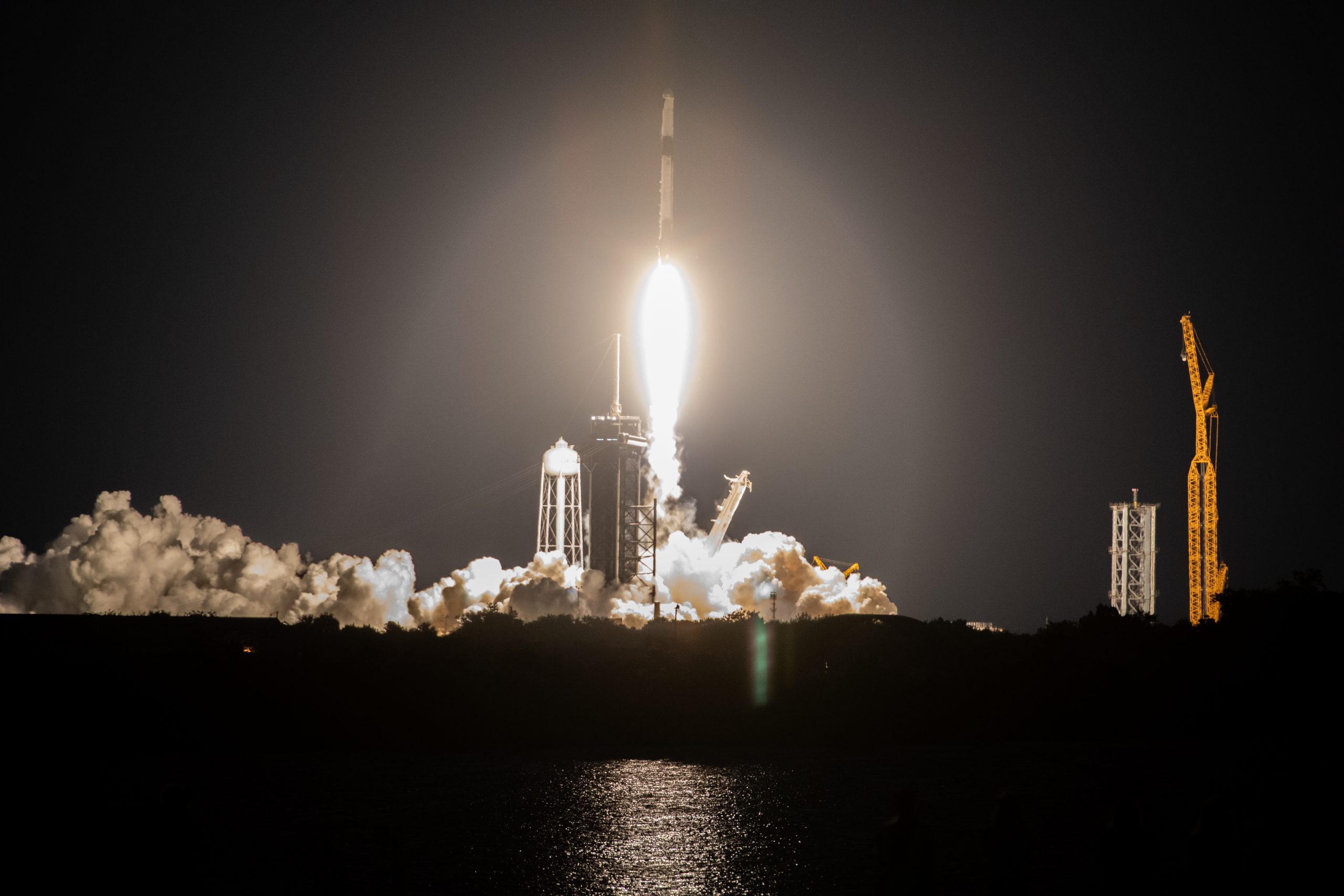 SpaceX's Falcon 9 rocket and cargo Dragon spacecraft lift off from Kennedy Space Center's Launch Complex 39A for the company's 25th resupply services mission to the International Space Station.