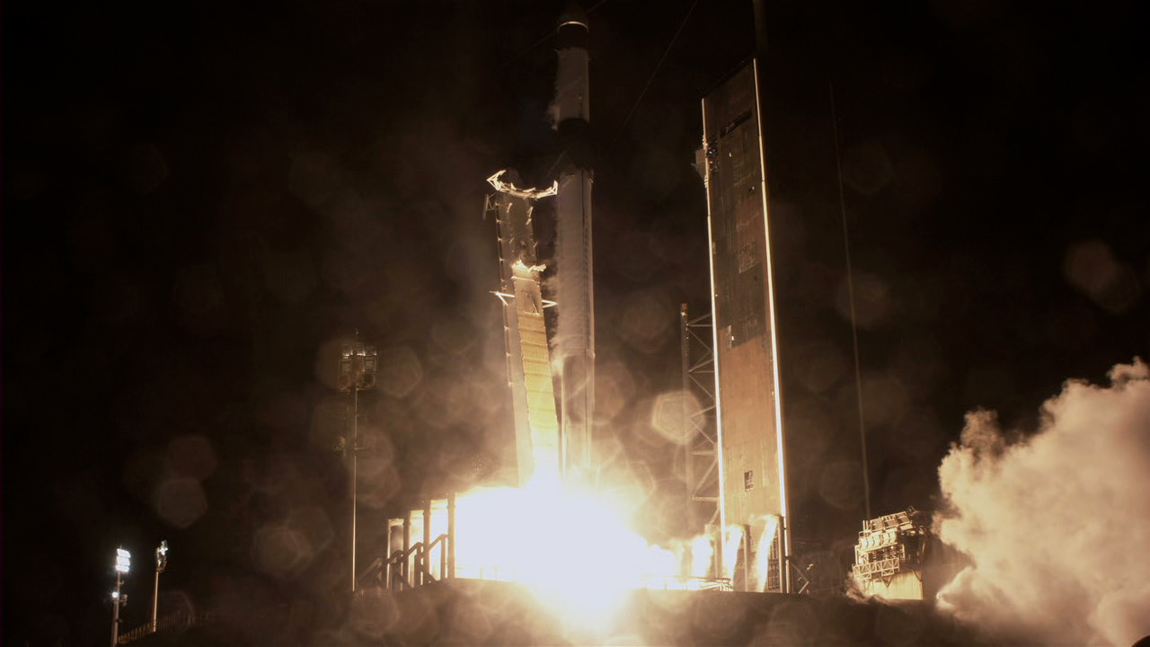 SpaceX’s Falcon 9 rocket, with the company’s Dragon spacecraft atop, lifts off from NASA Kennedy Space Center’s Launch Complex 39A in Florida on March 14, 2023, beginning the company’s 27th resupply services mission to the International Space Station