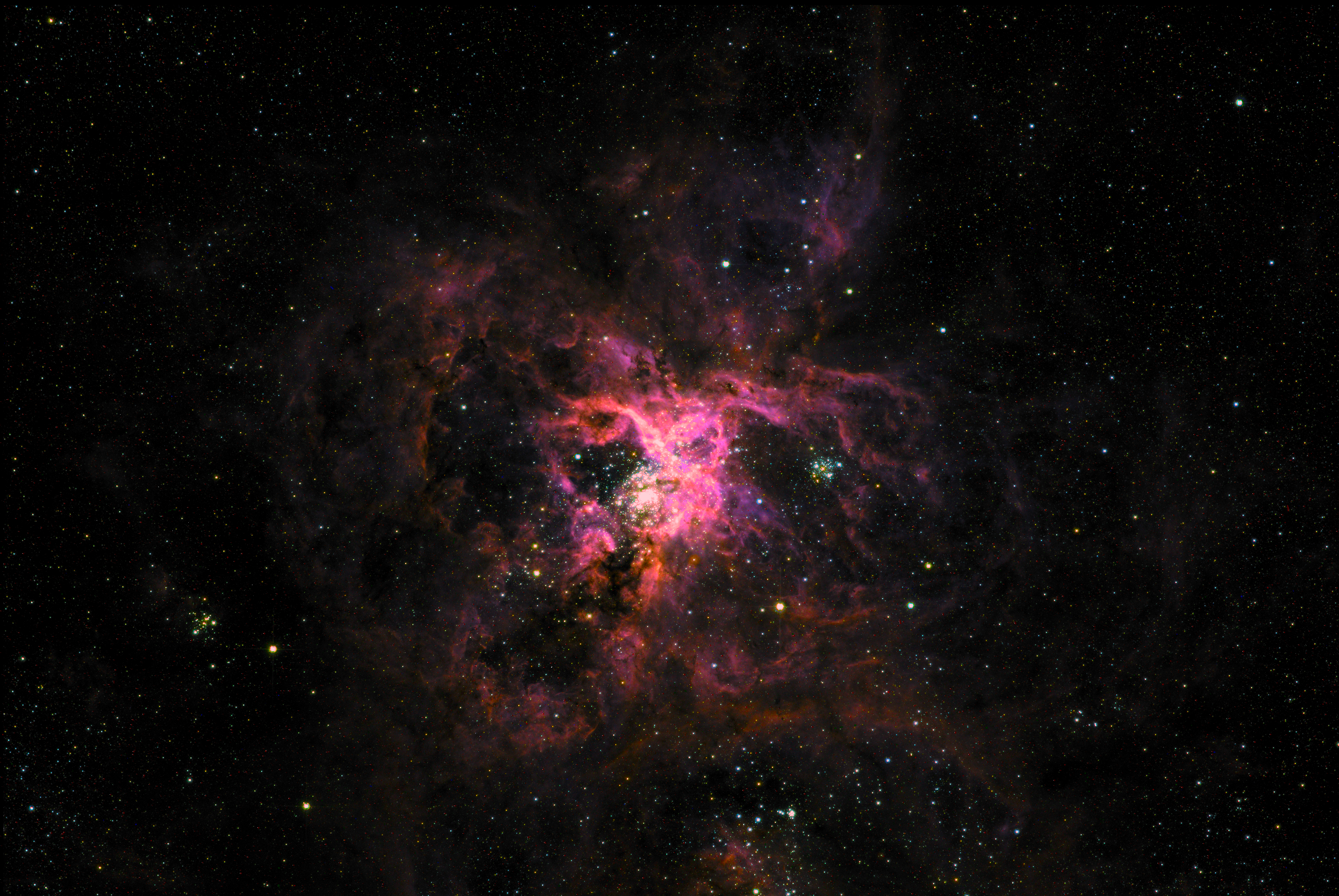 cross nebula in space