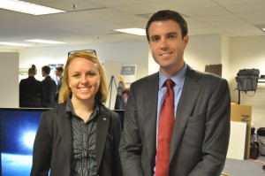 Lauren and Jamie at DEVELOP's Annual Applications Showcase at NASA Headquarters