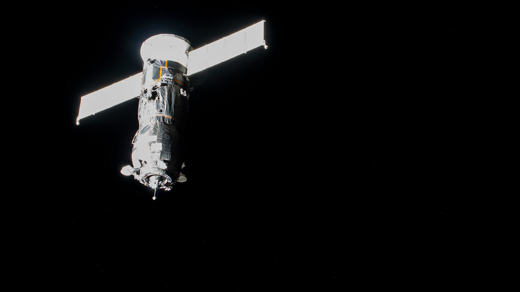 Russia's ISS Progress 78 resupply ship approaches the International Space Station for a docking to the Poisk module two days after lifting off from the Baikonur Cosmodrome in Kazakhstan.