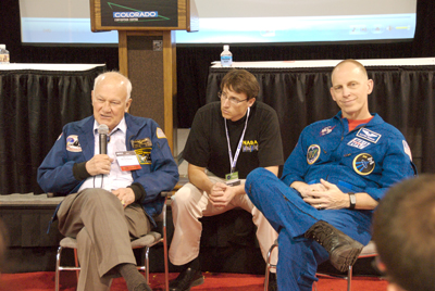 Bruce McCandless, Chris Giersch, and Clay Anderson