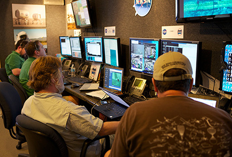 Mobile Mission Control Center team