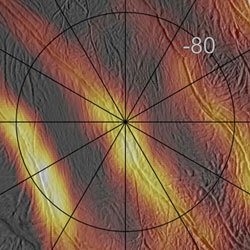 heat radiation from tiger stripes