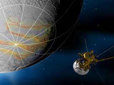 arist concept of Enceladus flyby