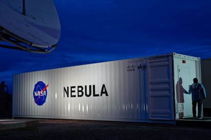 Nebula is located in modular shipping containers.