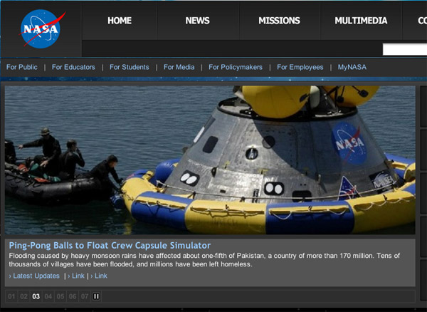 image of www.nasa.gov news feature