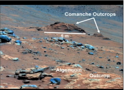 Mars outcrop called “Comanche”