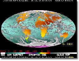 False color image of Earth