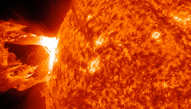 Image of coronal mass ejection