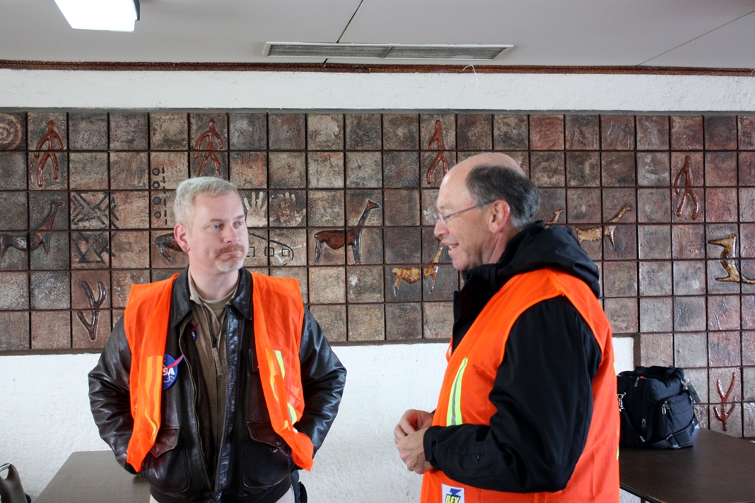 U.S. Ambassador to Chile Alejandro Wolff in the IceBridge operations center at the Punta Arenas airport on the morning of Oct. 25.