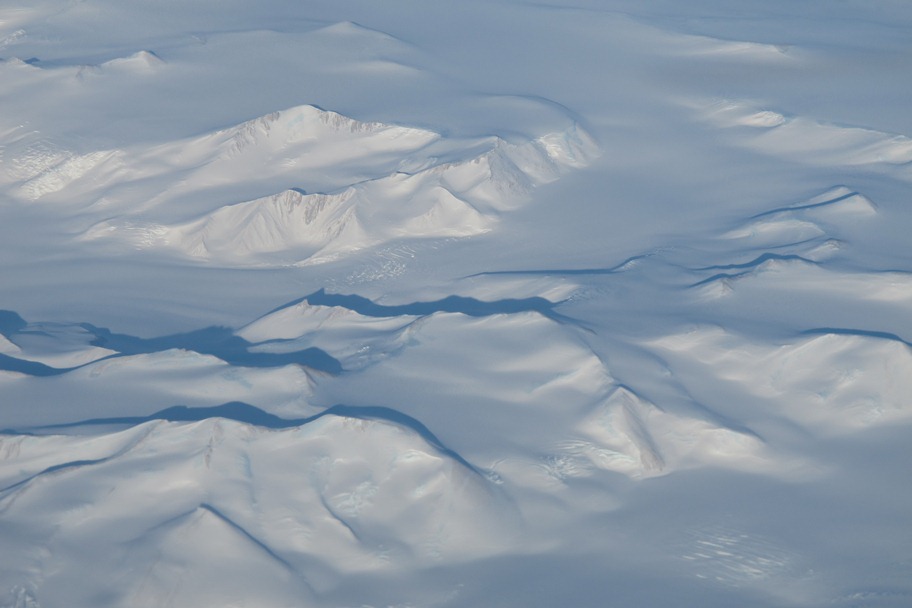 Antarctic mountains seen from the DC-8