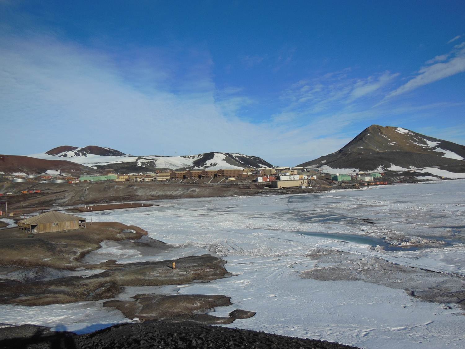 View of McMurdo Station from Hut Point