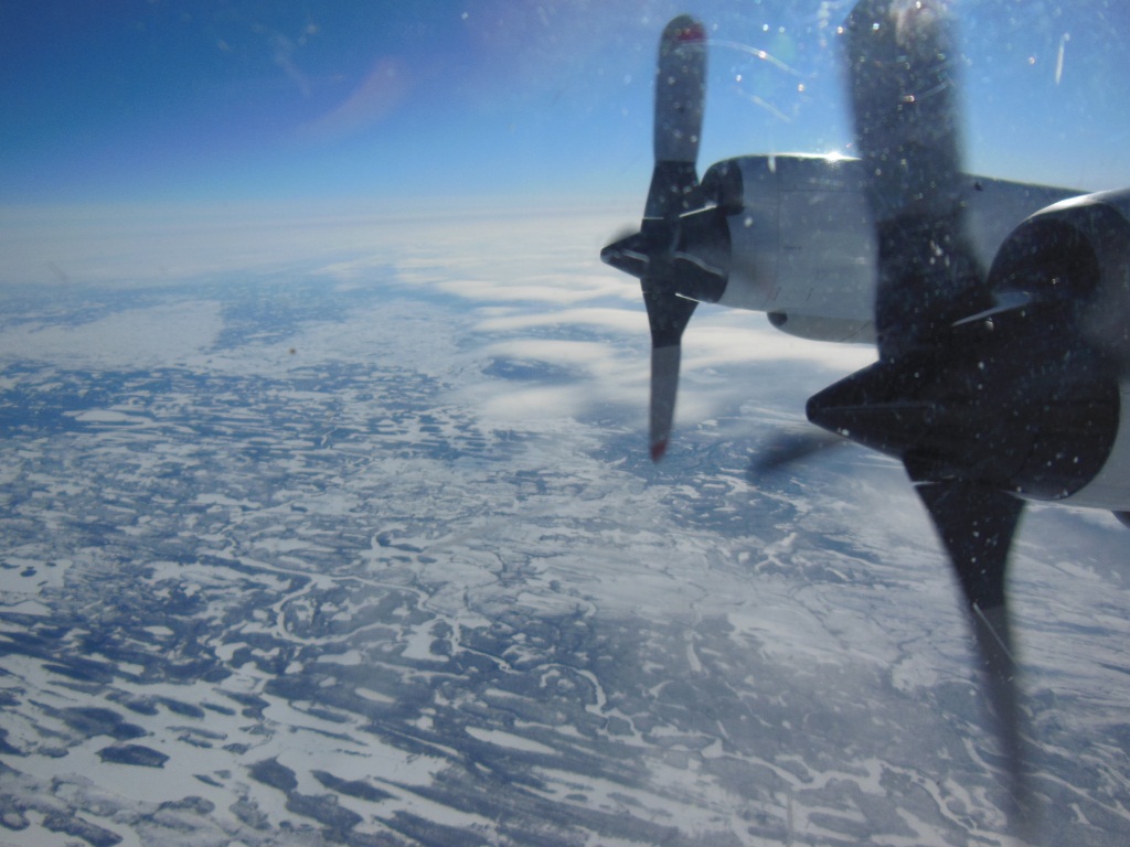 A view of ice from NASA's P-3B airborne laboratory.