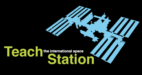 The Teach Station logo with a silhouette of the International Space Station