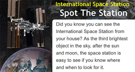 The International Space Station above Earth